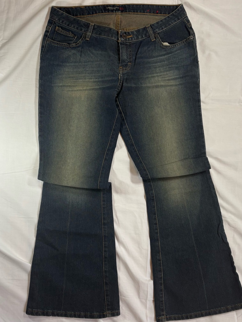 American Eagle Outfitters low rise flare jeans